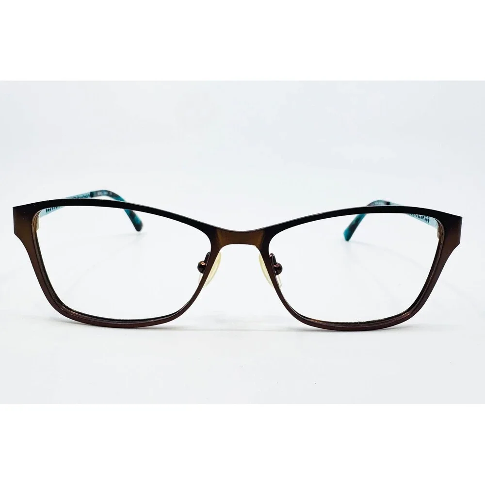 XOXO Laguna Eyeglasses Womens Brown Blue Cat Eye Frames 52-15-135 43142
